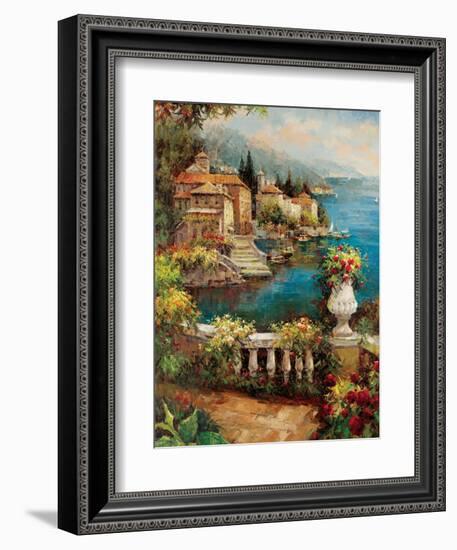 Marina View II-Peter Bell-Framed Art Print