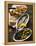 Marinated Sardines, Fried Scampi and Olives-null-Framed Premier Image Canvas