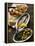 Marinated Sardines, Fried Scampi and Olives-null-Framed Premier Image Canvas