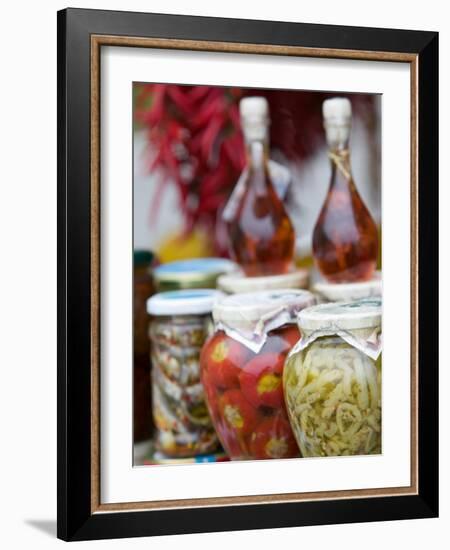 Marinated Vegetables, Positano, Amalfi Coast, Campania, Italy-Walter Bibikow-Framed Photographic Print