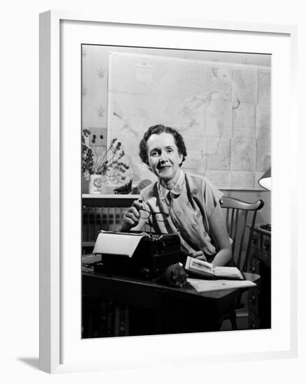 Marine Biologist and Author Rachel Carson-null-Framed Premium Photographic Print
