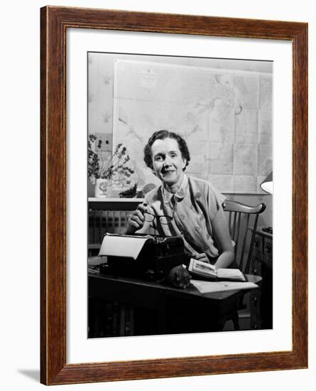 Marine Biologist and Author Rachel Carson-null-Framed Premium Photographic Print