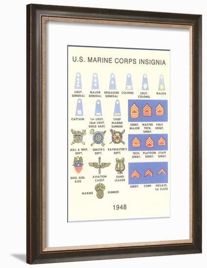 Marine Corps Insignia-null-Framed Art Print