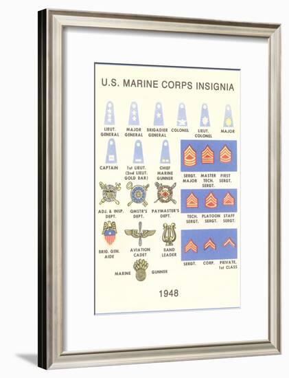 Marine Corps Insignia-null-Framed Art Print