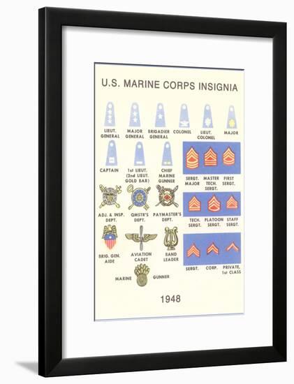 Marine Corps Insignia-null-Framed Art Print