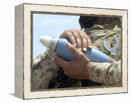 Marine Corps Mortar Training in Djibouti-Stocktrek Images-Framed Premier Image Canvas