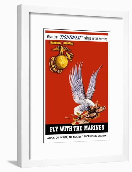 Marine Corps Recruiting Poster-null-Framed Art Print