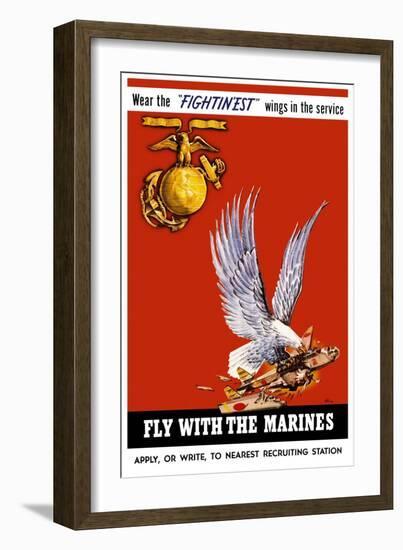 Marine Corps Recruiting Poster-null-Framed Art Print