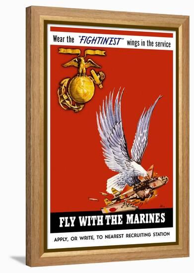 Marine Corps Recruiting Poster-null-Framed Stretched Canvas