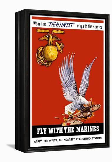 Marine Corps Recruiting Poster-null-Framed Stretched Canvas