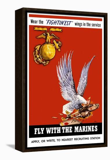 Marine Corps Recruiting Poster-null-Framed Stretched Canvas