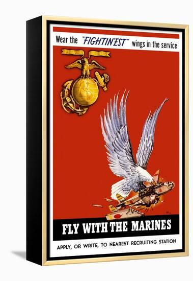 Marine Corps Recruiting Poster-null-Framed Stretched Canvas