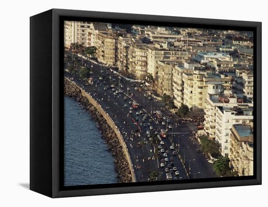 Marine Drive, Bombay City (Mumbai), India-Alain Evrard-Framed Premier Image Canvas