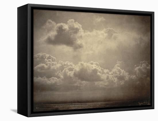 Marine, étude de nuages-Gustave Le Gray-Framed Premier Image Canvas