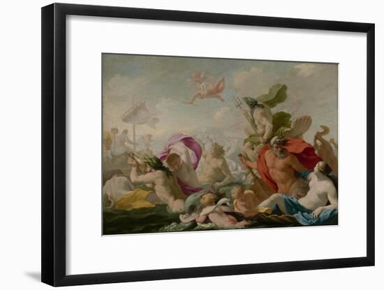 Marine Gods Paying Homage to Love, c.1636-8-Eustache Le Sueur-Framed Giclee Print