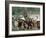 Marine Guarding Mostly Old People and Children Who Are Resting on Their Way to a Refugee Collection-Paul Schutzer-Framed Photographic Print