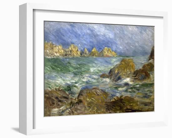 Marine: Guernesey-Pierre-Auguste Renoir-Framed Giclee Print