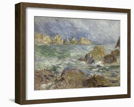 Marine. Guernesey-Pierre-Auguste Renoir-Framed Giclee Print