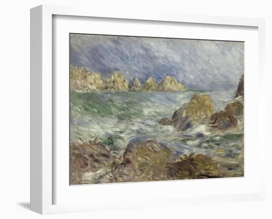 Marine. Guernesey-Pierre-Auguste Renoir-Framed Giclee Print