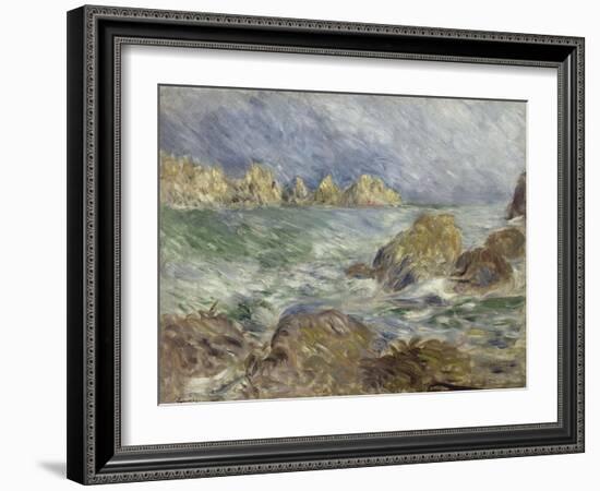 Marine. Guernesey-Pierre-Auguste Renoir-Framed Giclee Print