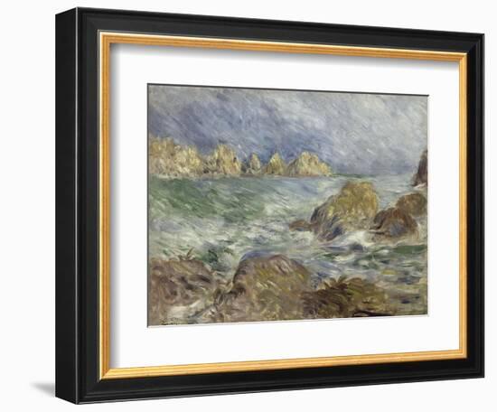 Marine. Guernesey-Pierre-Auguste Renoir-Framed Giclee Print