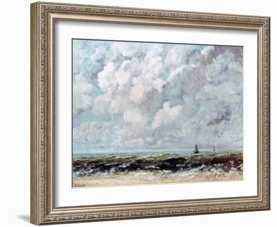 Marine Landscape, C1840-1877-Gustave Courbet-Framed Giclee Print