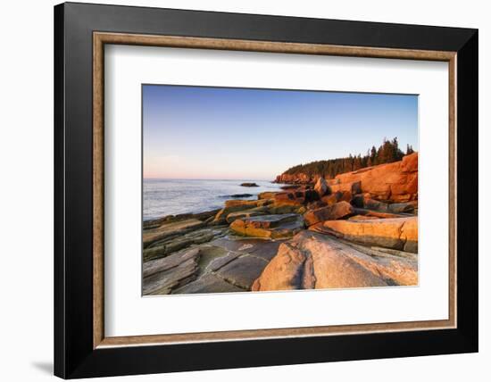 Marine Landscape in Acadia, Park Loop Road, Acadia National Park, Maine-Mircea Costina-Framed Photographic Print