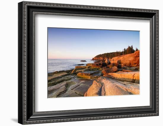 Marine Landscape in Acadia, Park Loop Road, Acadia National Park, Maine-Mircea Costina-Framed Photographic Print