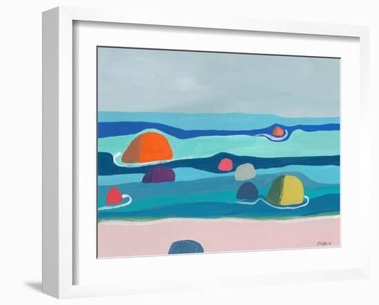 Marine Layers No. 3-Jan Weiss-Framed Art Print