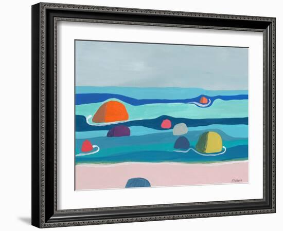 Marine Layers No. 3-Jan Weiss-Framed Art Print