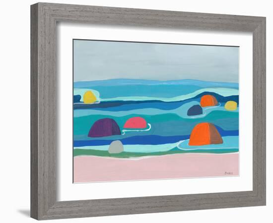 Marine Layers No. 4-Jan Weiss-Framed Art Print