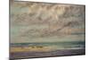 Marine - Les Equilleurs-Gustave Courbet-Mounted Giclee Print
