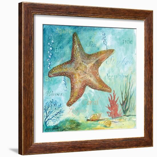 Marine Life Motif II-Gregory Gorham-Framed Art Print