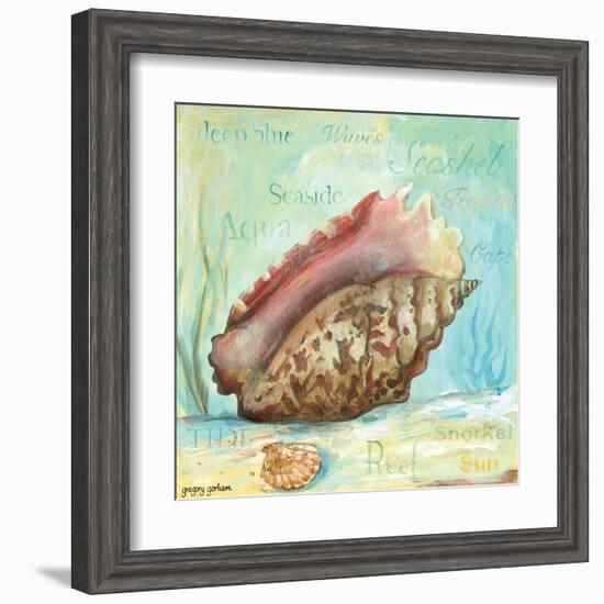 Marine Life Motif V-Gregory Gorham-Framed Art Print