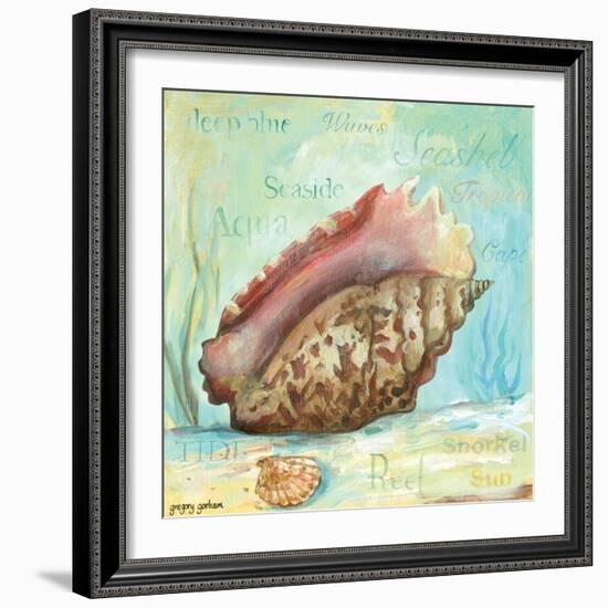 Marine Life Motif V-Gregory Gorham-Framed Art Print