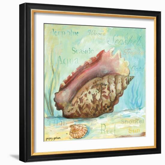 Marine Life Motif V-Gregory Gorham-Framed Art Print