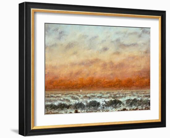 Marine (Oil on Canvas)-Gustave Courbet-Framed Giclee Print