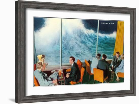 Marine Room, La Jolla, California-null-Framed Art Print