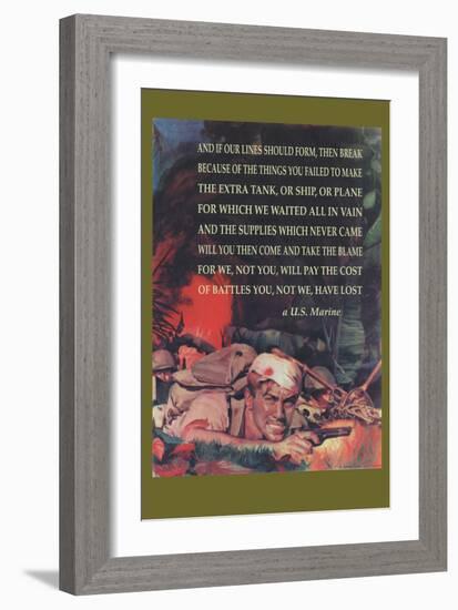 Marine's Poem-Cecil Calvert Beall-Framed Art Print