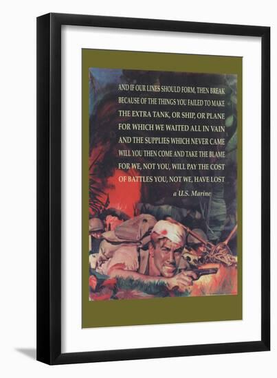 Marine's Poem-Cecil Calvert Beall-Framed Art Print