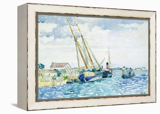 Marine Scene (Boats near Venice), 1903-Henri-Edmond Cross-Framed Premier Image Canvas