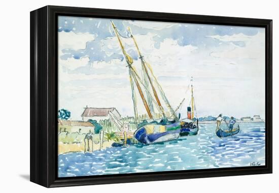 Marine Scene (Boats near Venice), 1903-Henri-Edmond Cross-Framed Premier Image Canvas