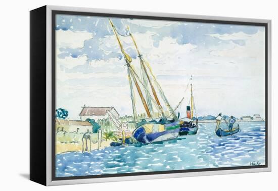 Marine Scene (Boats near Venice), 1903-Henri-Edmond Cross-Framed Premier Image Canvas