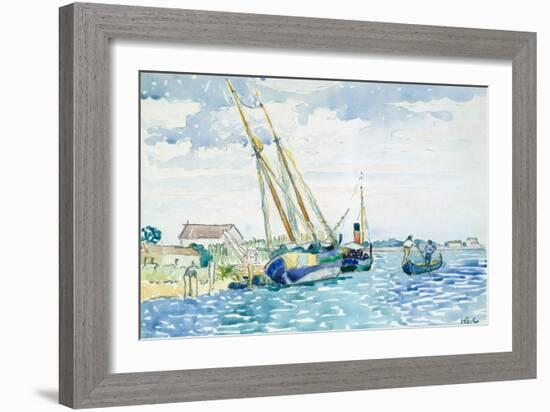 Marine Scene (Boats near Venice), 1903-Henri-Edmond Cross-Framed Giclee Print