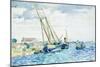 Marine Scene (Boats near Venice), 1903-Henri-Edmond Cross-Mounted Giclee Print