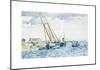 Marine Scene (Boats near Venice)-Henri Edmond Cross-Mounted Premium Giclee Print