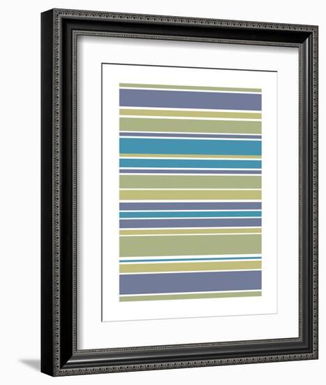 Marine Stripes-Denise Duplock-Framed Art Print