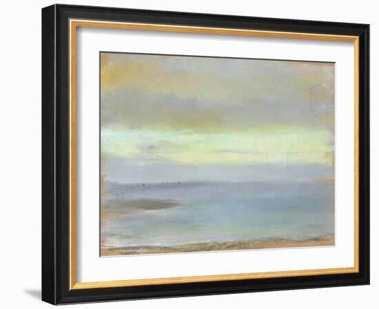 Marine Sunset, C.1869 (Pastel on Paper)-Edgar Degas-Framed Giclee Print