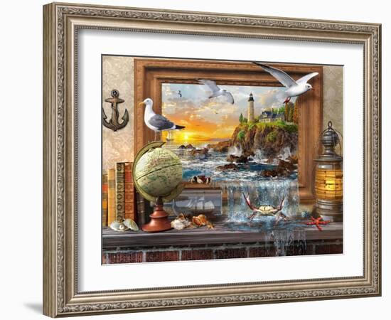 Marine to Life-Dominic Davison-Framed Art Print