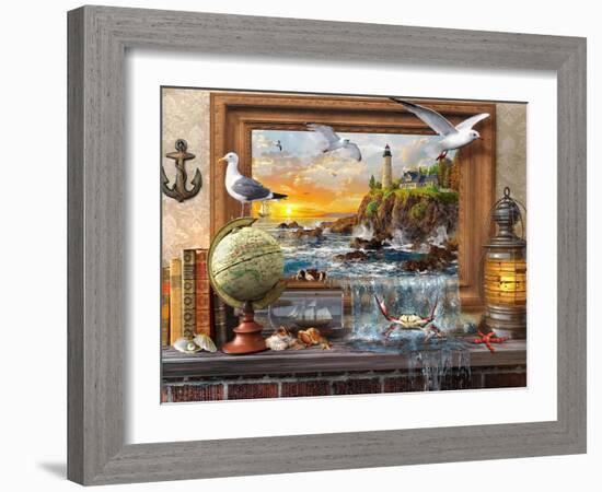 Marine to Life-Dominic Davison-Framed Art Print